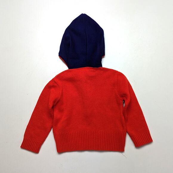 Vintage A Little Angel Hoodie Boys Size 12m Red Car - Picture 3 of 5